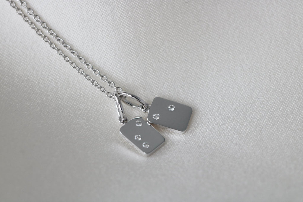 My Secret E 18K Hvidguld Vedhæng m. Diamanter