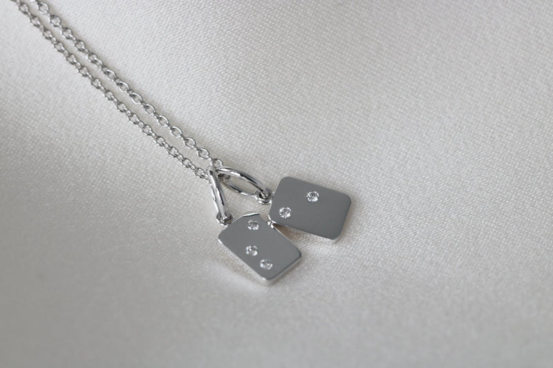 Anhänger My Secret E aus 18K Weißgold I Diamanten