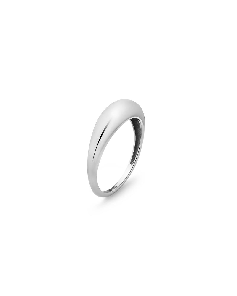 Dome 14K White Gold Ring