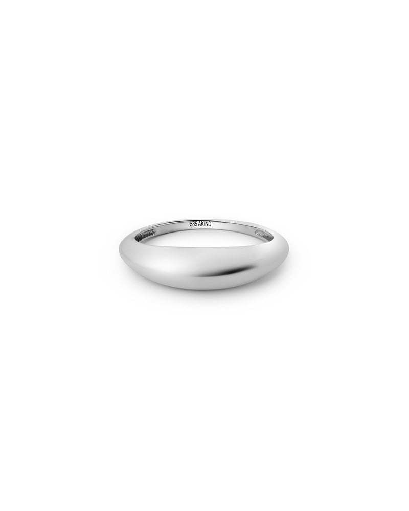 Dome 14K White Gold Ring