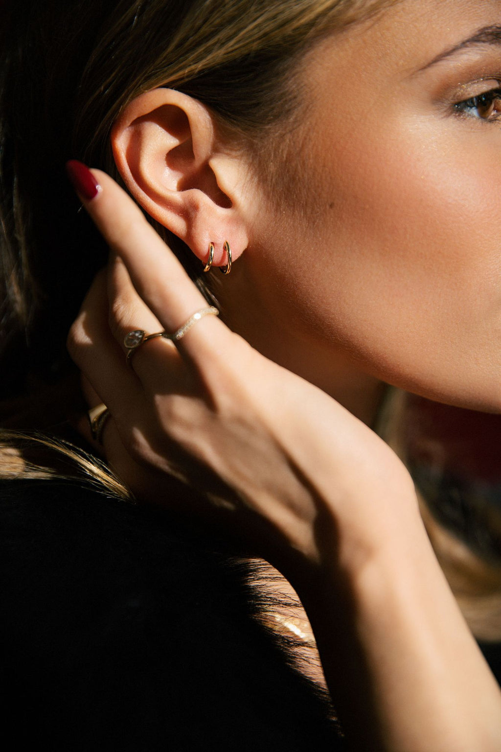 Dylan 14K Gold Hoops