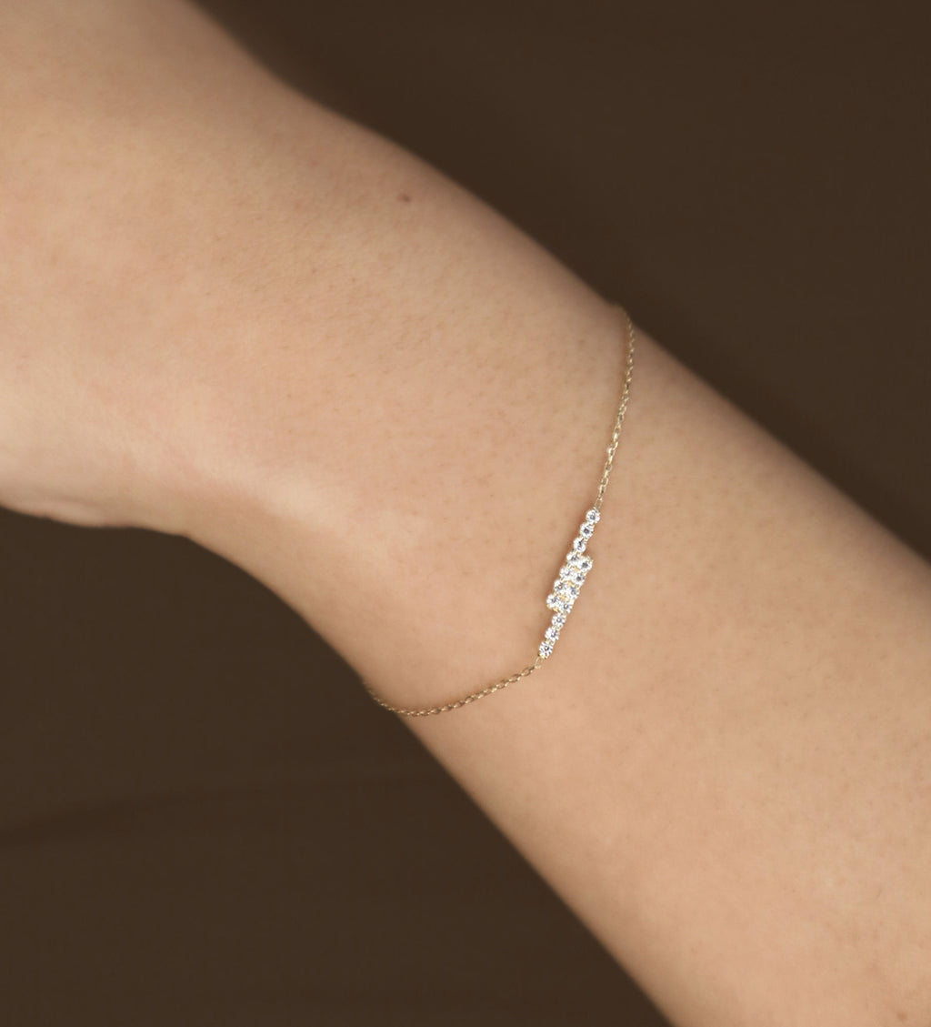 When Lightning Strikes 18K Rose Gold Bracelet w. Diamonds