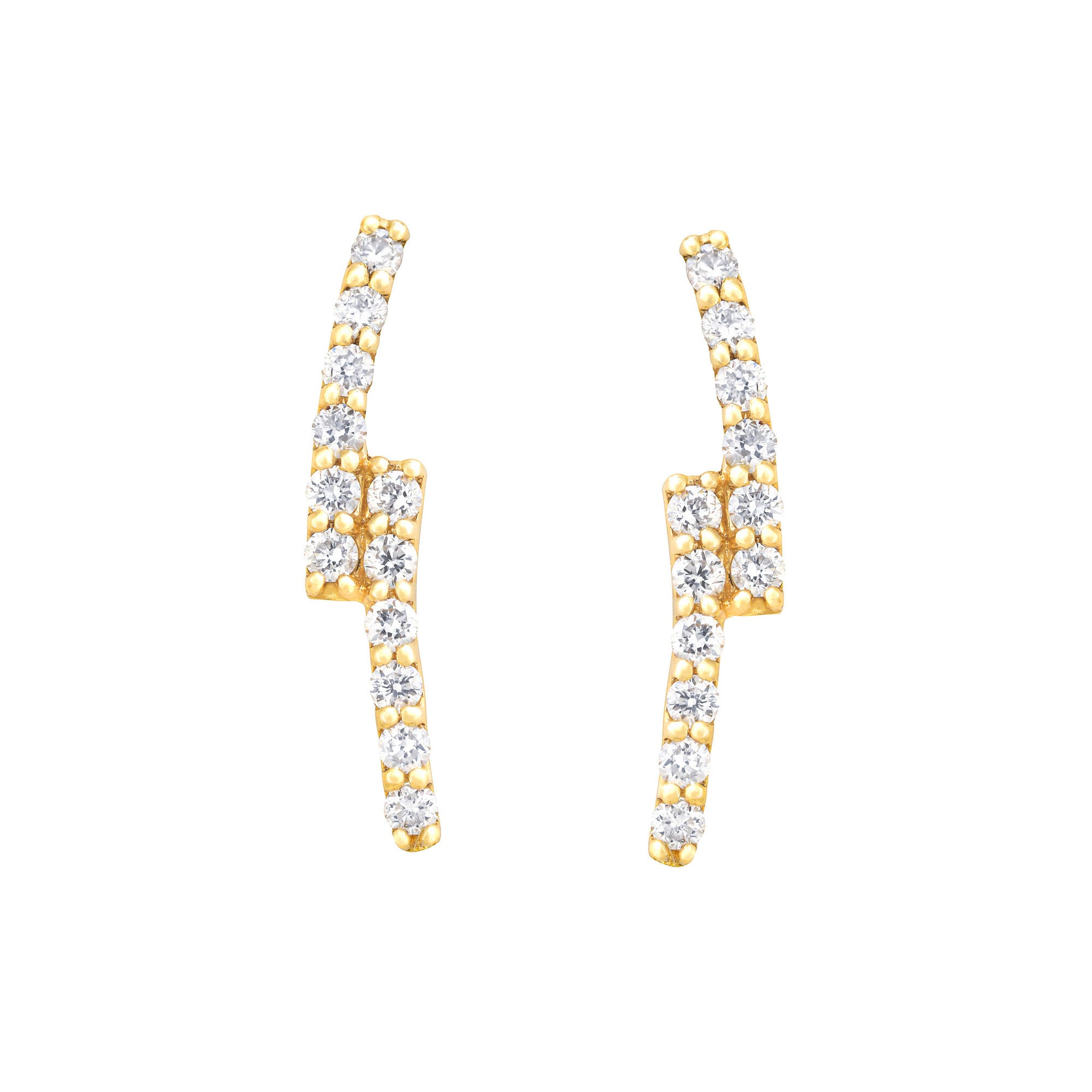When Lightning Strikes Ohrstecker aus 18K Gold mit Diamant