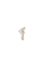 Elysia Whisper Grande 14k Gold Earring w. Diamonds