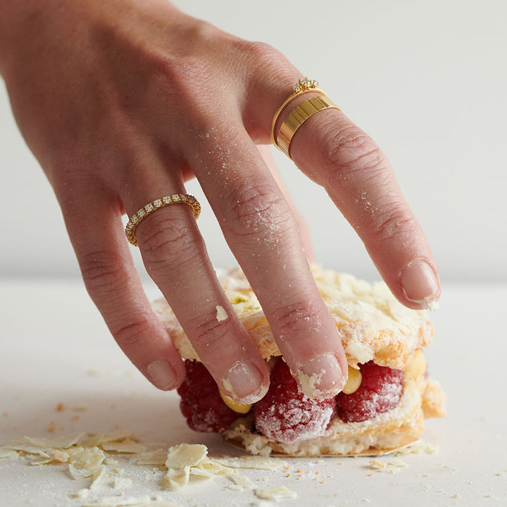 Wilderness Memoire 18K Gold Ring w. Lab-Grown Diamond