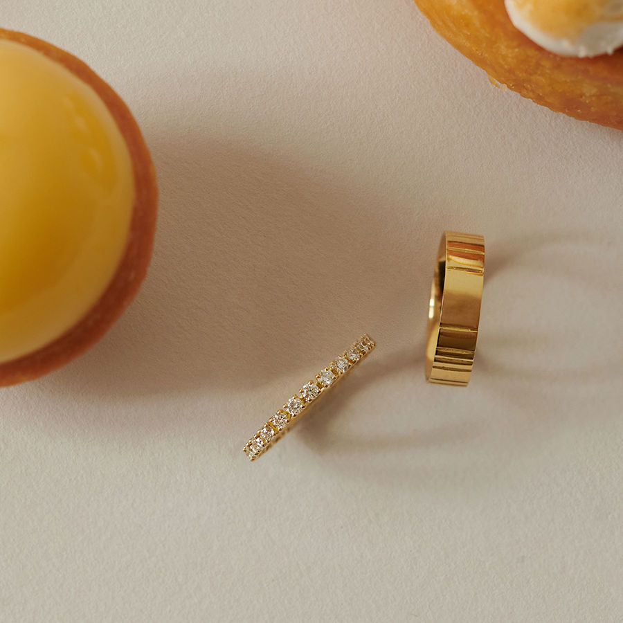 Wilderness Memoire Goldring aus 18K mit Labordiamanten