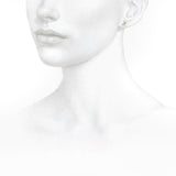 Alfabet Bogstav Z 18K Guld, Hvidguld eller Rosaguld Ørestikker m. Solitaire Lab-Grown Diamant