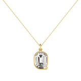 Alphabet 18K Gold, Rosegold or Whitegold Inital Q Pendant w. Solitaire Lab-Grown Diamond