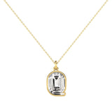 Alphabet 18K Gold, Rosegold or Whitegold Inital Q Pendant w. Solitaire Lab-Grown Diamond