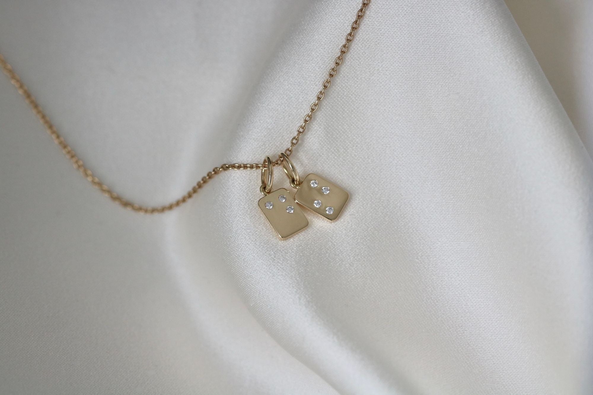 My Secret D 18K Gold Pendant w. Diamonds