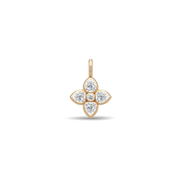 Poem 14K Gold Pendant w. White Topaz