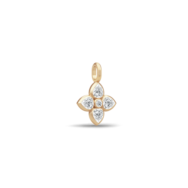 Poem 14K Gold Pendant w. White Topaz