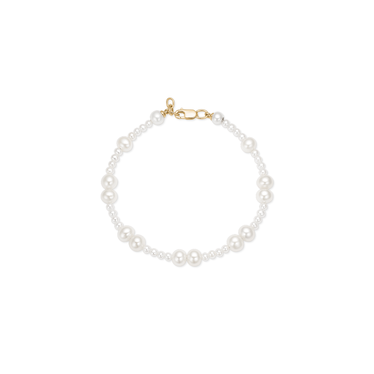 Eden 14K Gold Bracelet w. White Pearls