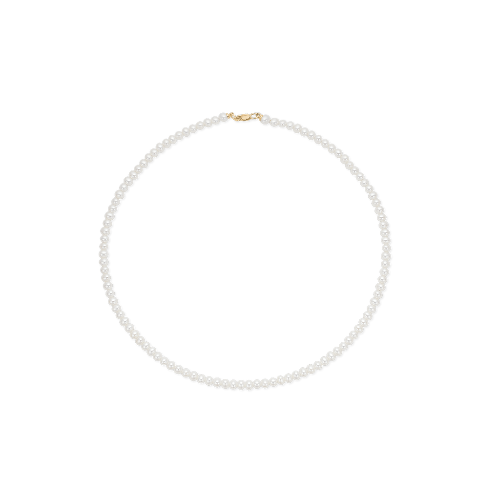 Esther 14K Gold Necklace w. Pearls