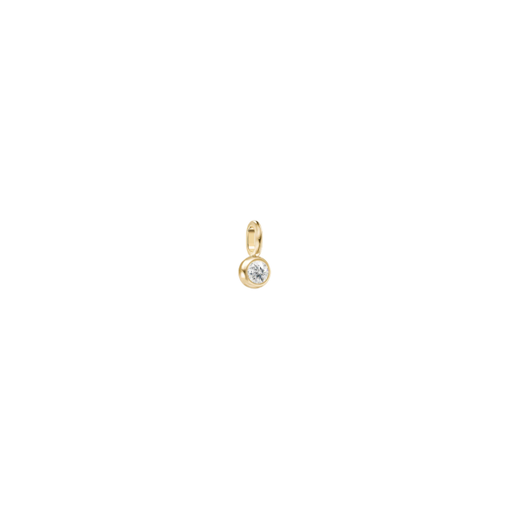 Purity 14K Gold Pendant w. Diamond