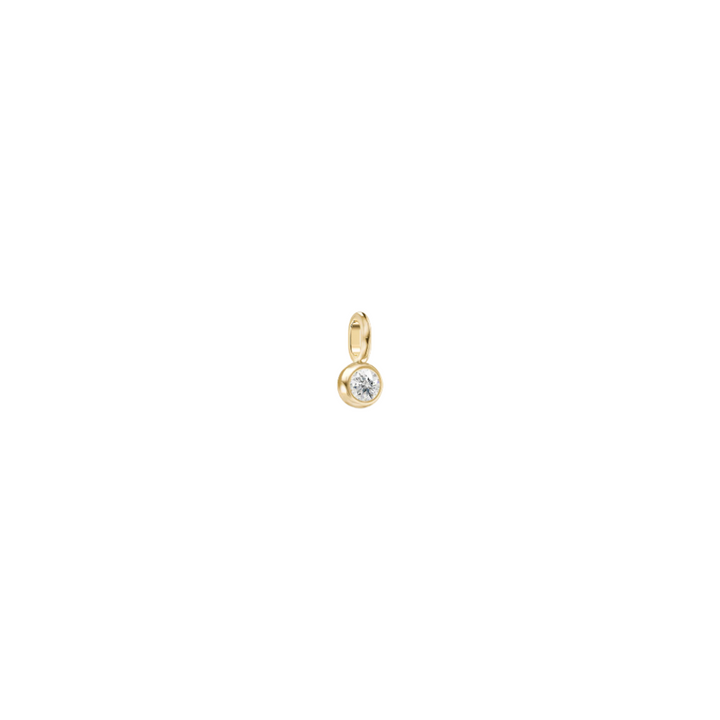Purity 14K Gold Pendant w. Diamond