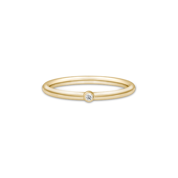 Purity 14K Gold Ring w. Diamond