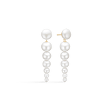 Eden Chandeliers Earrings w. White Pearls