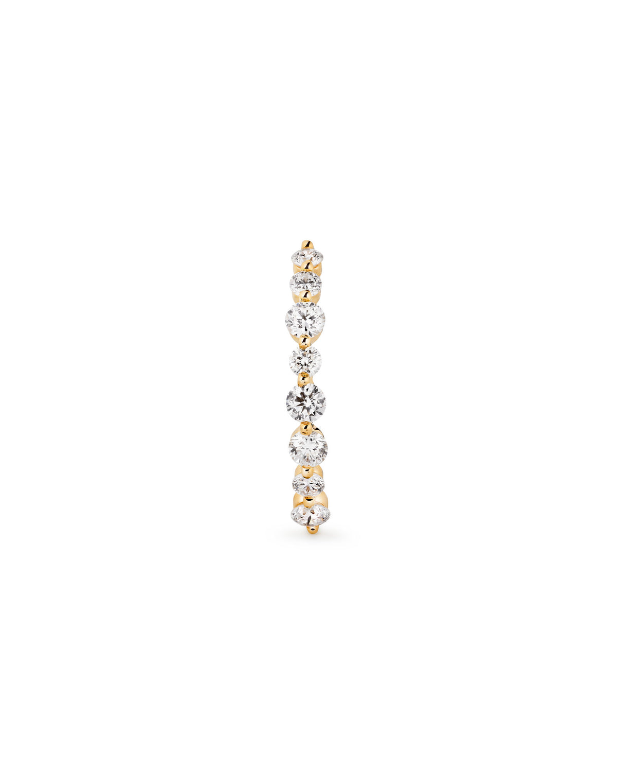 Brilliant Round Suspender 14k Guld m. Lab-Grown Diamanter