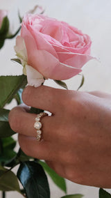 Roop 14k Guld Ring m. Diamanter