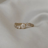 Roop 14k Guld Ring m. Diamanter