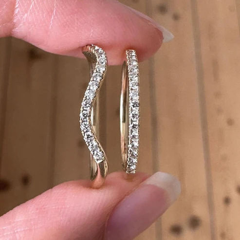 Roop 14k Guld Ring m. Diamanter