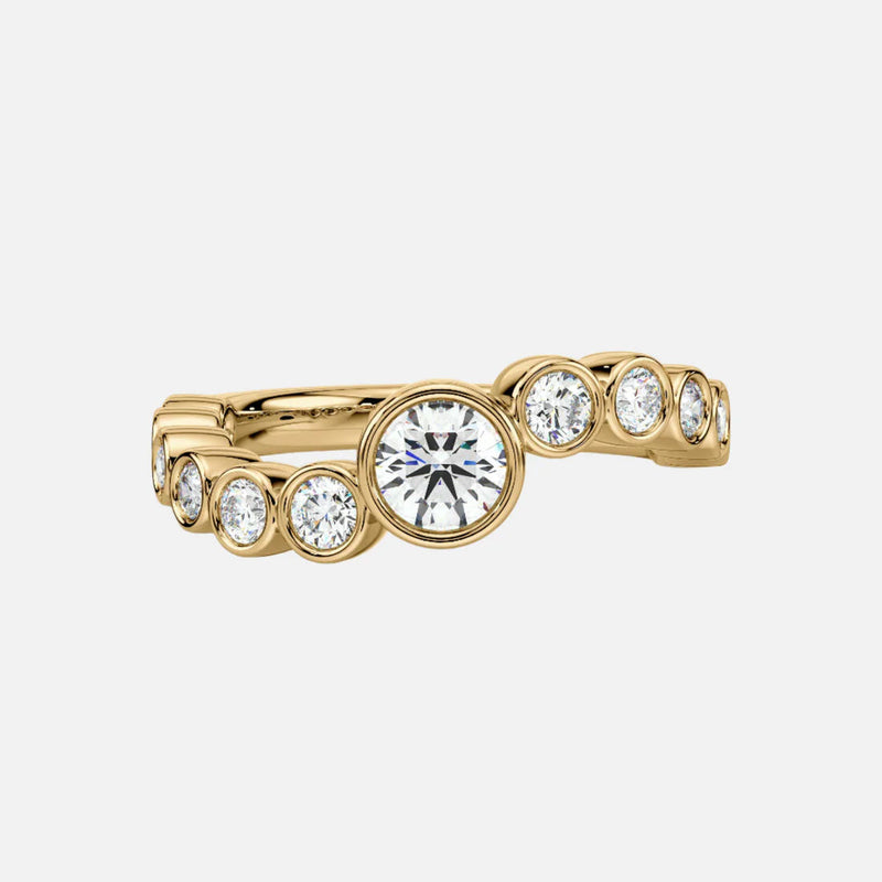 Roop 14k Guld Ring m. Diamanter