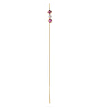 Zalora Pink 14K Gold Plated Earring w. Zirconia