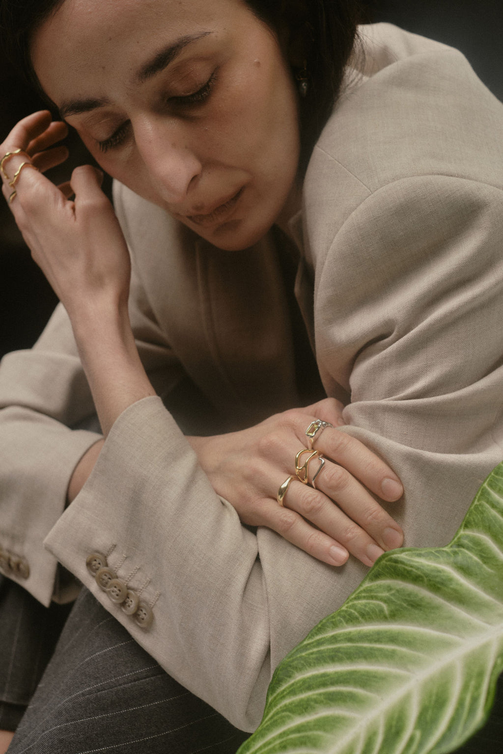 Vayu Gold Plated Ring