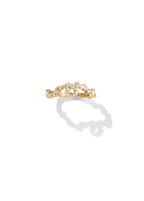Elysia Helios 14K Gold Ring w. Diamonds