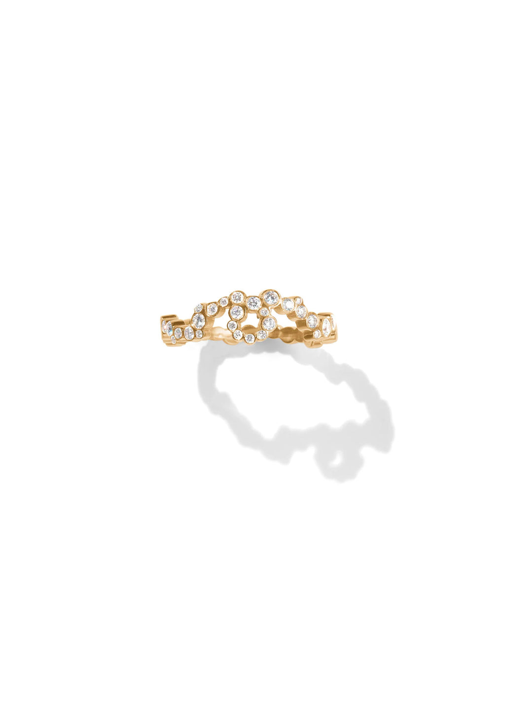 Elysia Helios 14K Gold Ring w. Diamonds