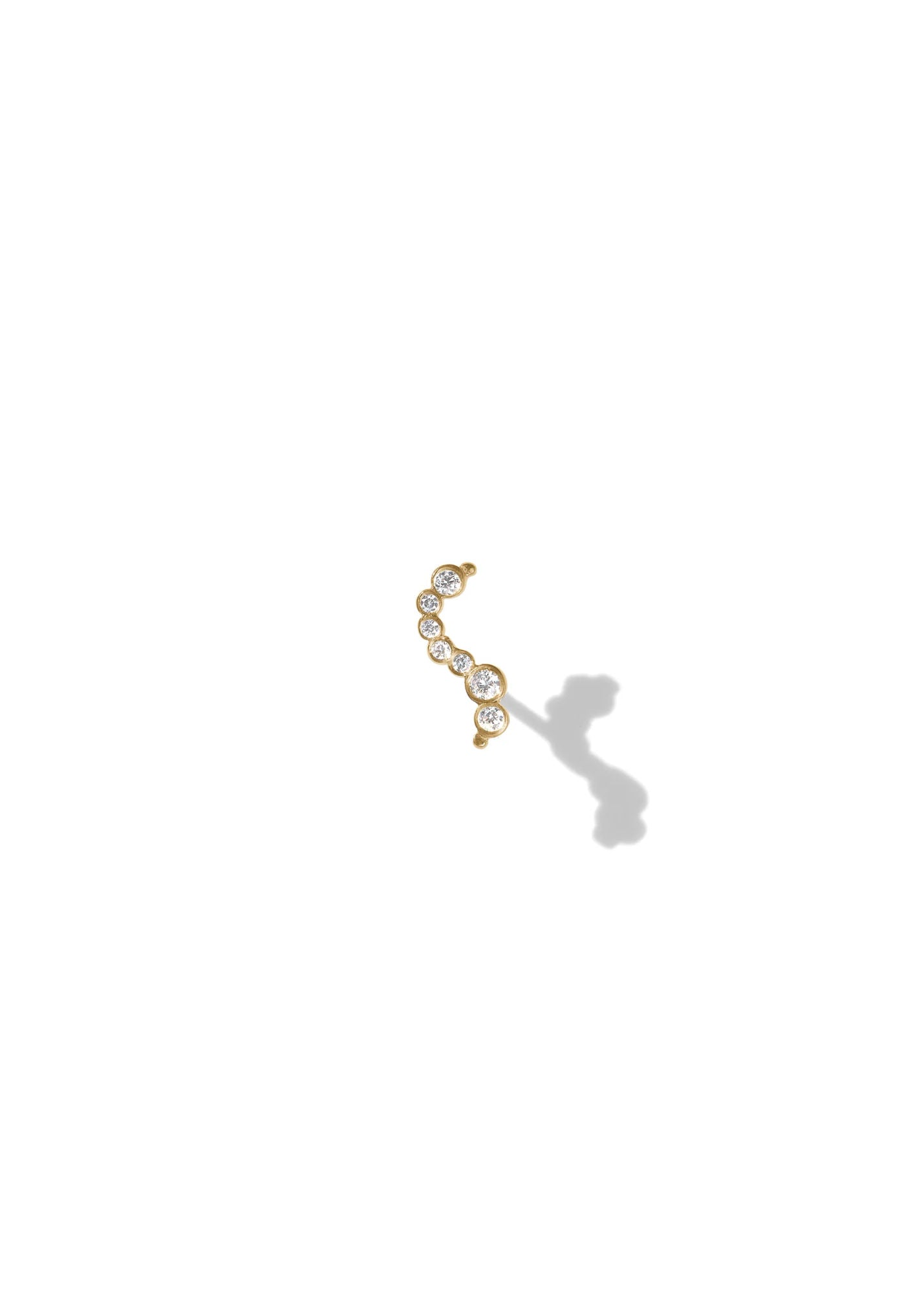 Elysia Eclipse 14K guld Ørestik m. Diamanter
