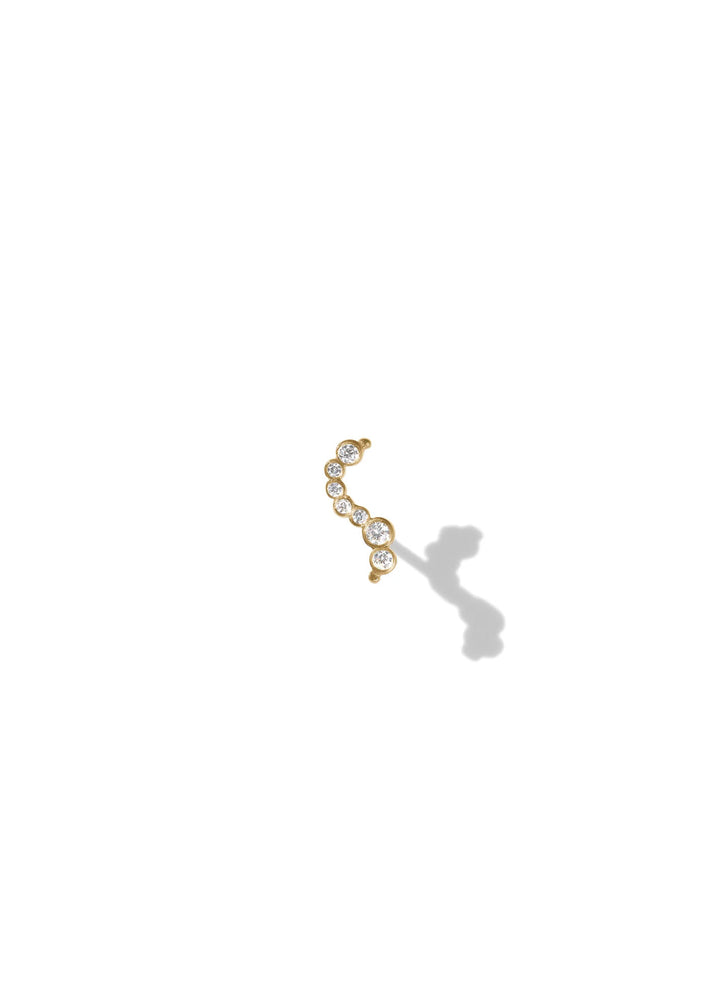 Elysia Eclipse 14K Gold Stud w. Diamonds