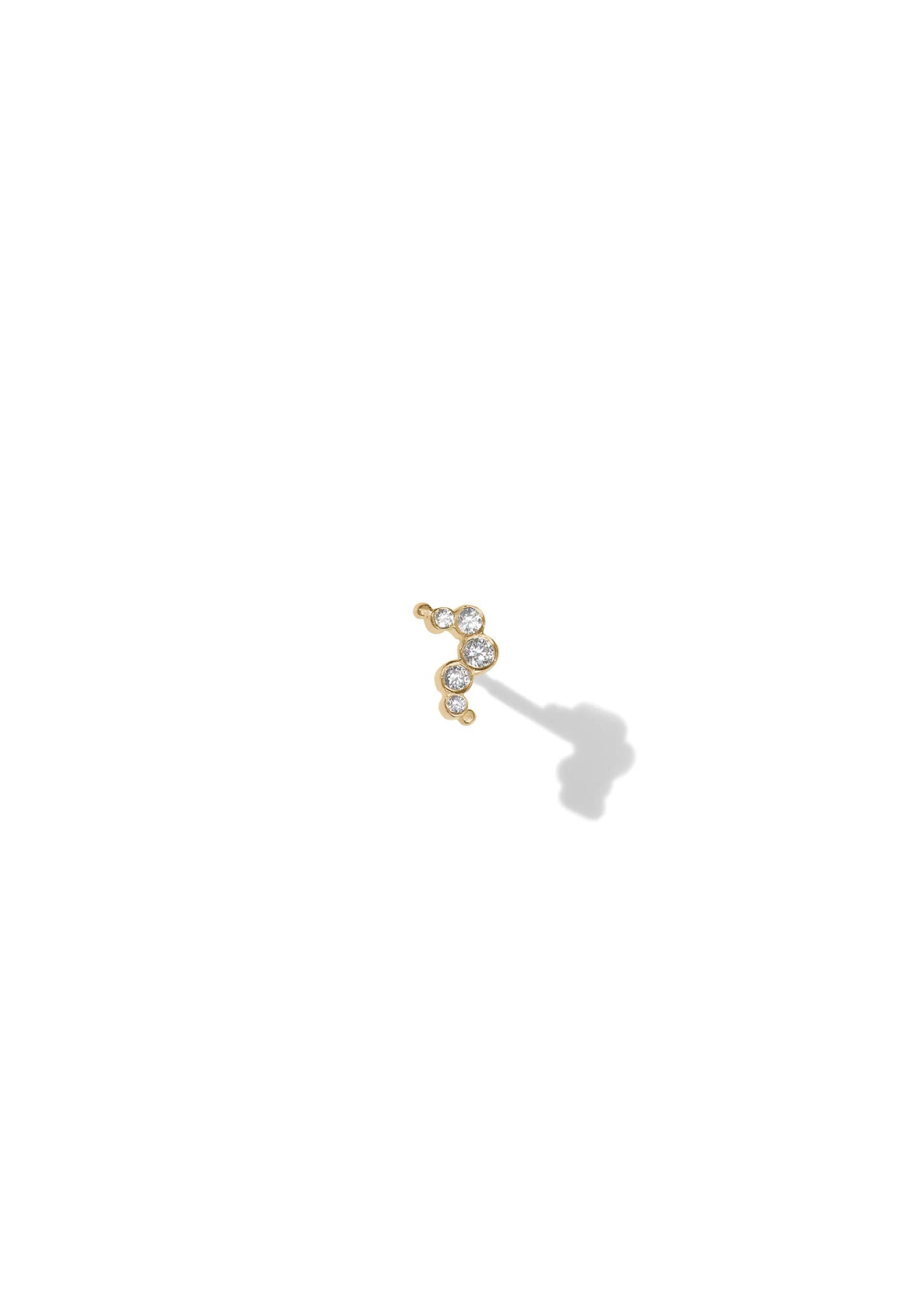 Elysia Lumin 14K Guld Ørestik m. Diamant