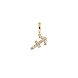 Zodiac Sagittarius 18K Gold or Whitegold Charm w. Diamonds