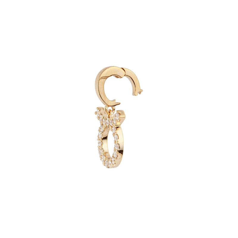 Zodiac Aquarius 18K Gold or Whitegold Charm w. Diamonds