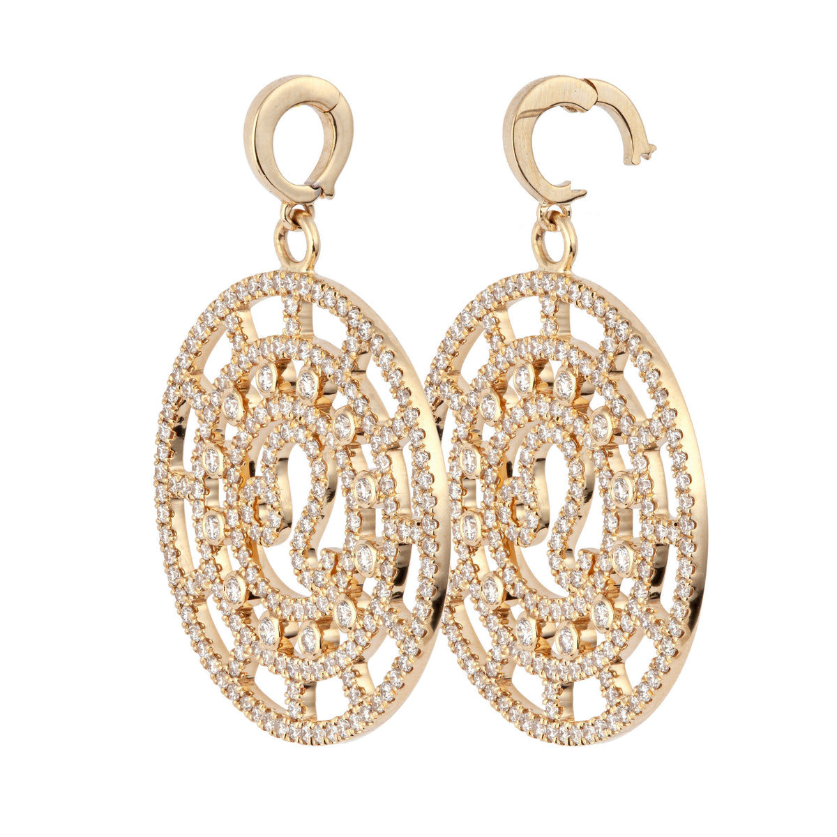 Zodiac Taurus 18K Gold or Whitegold Pendant w. Diamonds