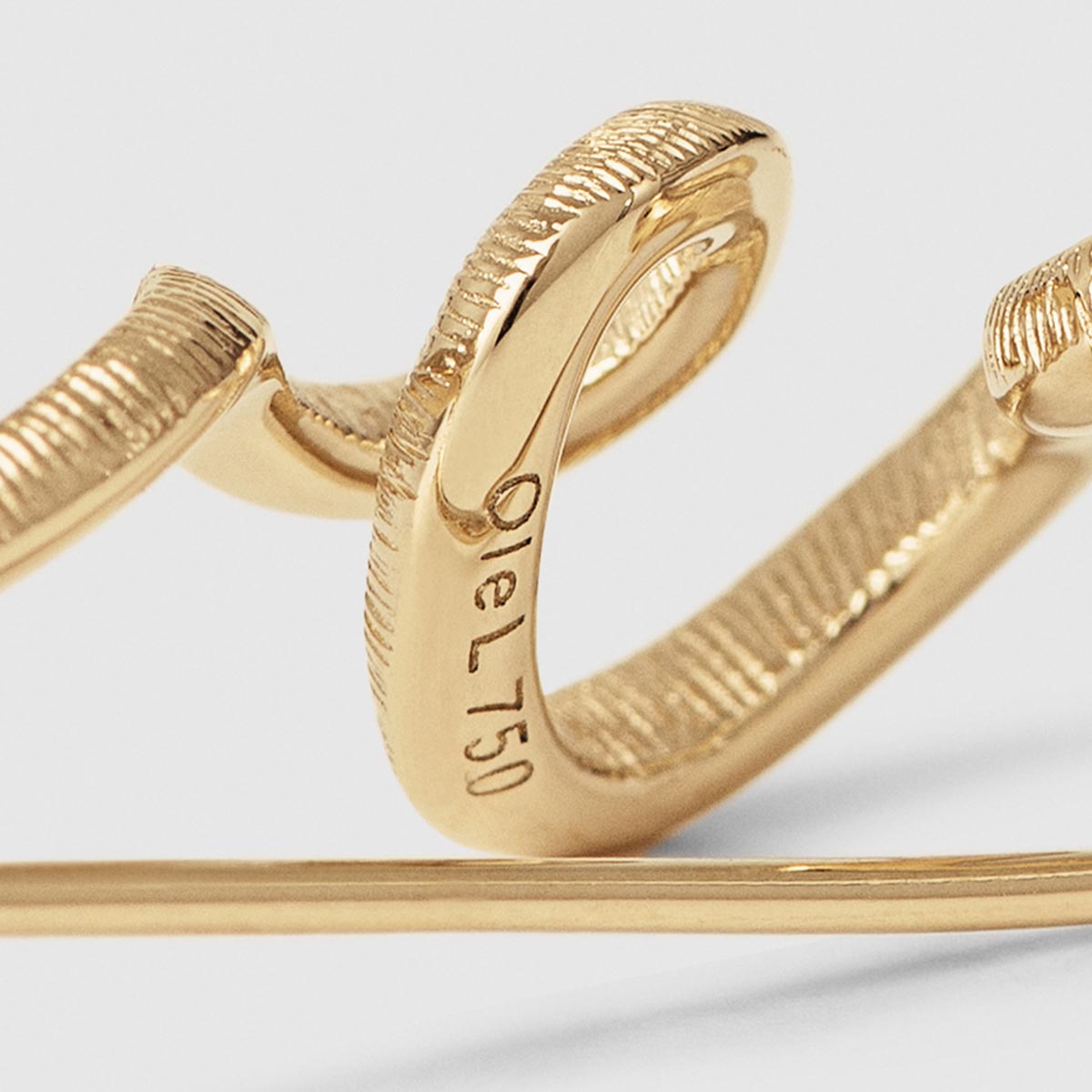 Snakes 18K Guld Ørering m. Diamanter