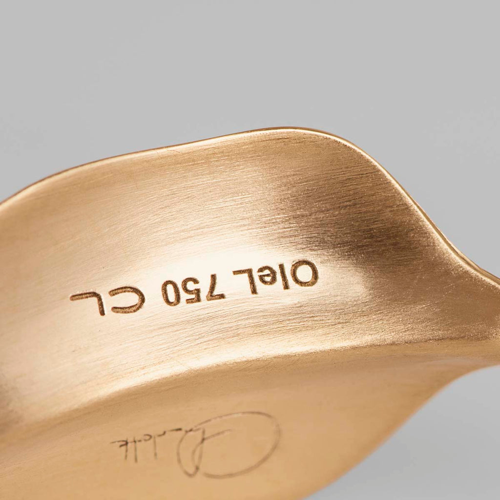 Kleine Leaves Hoops aus 18K Gold I Diamanten