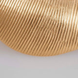 Small Leaves 18K Gold Hoops w. Diamonds