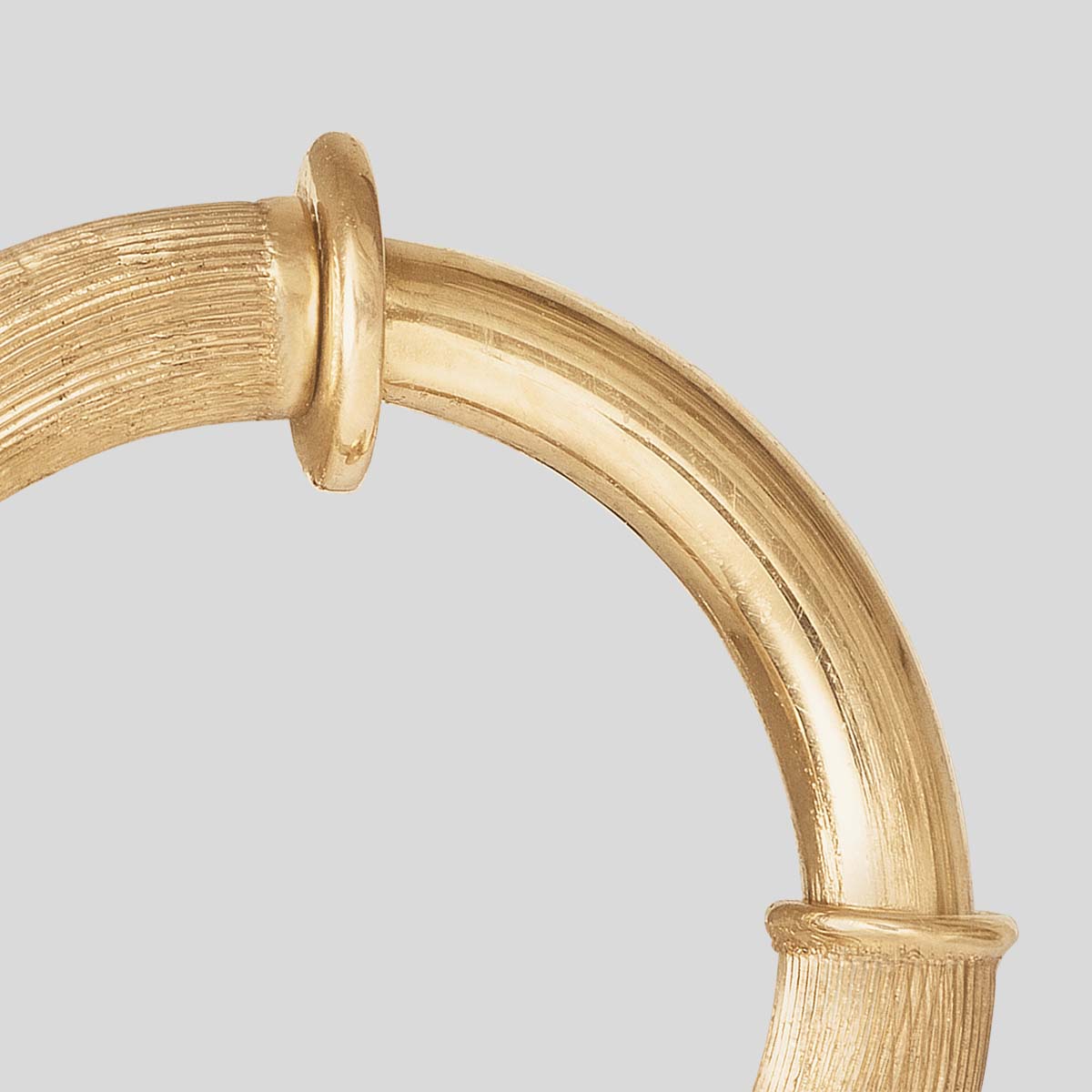 Small Nature 18K Gold Hoops