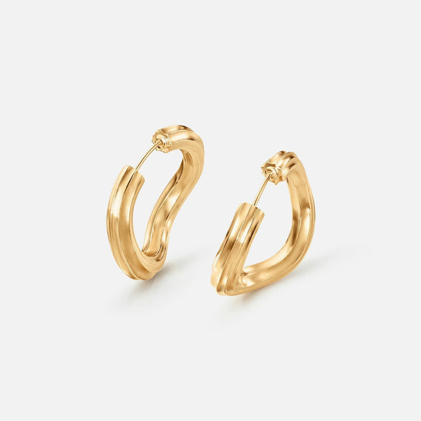 Under The Sea Large 18K Gold Hoops