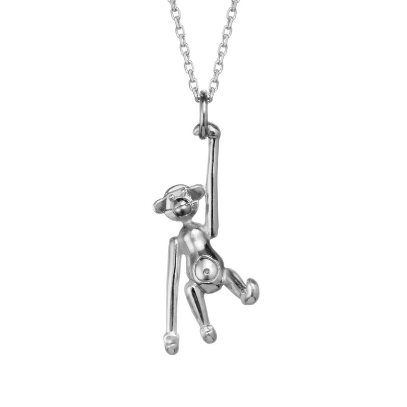 Monkey Silver Necklace