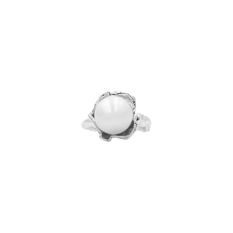 The Adonis Silver Ring w. Pearl