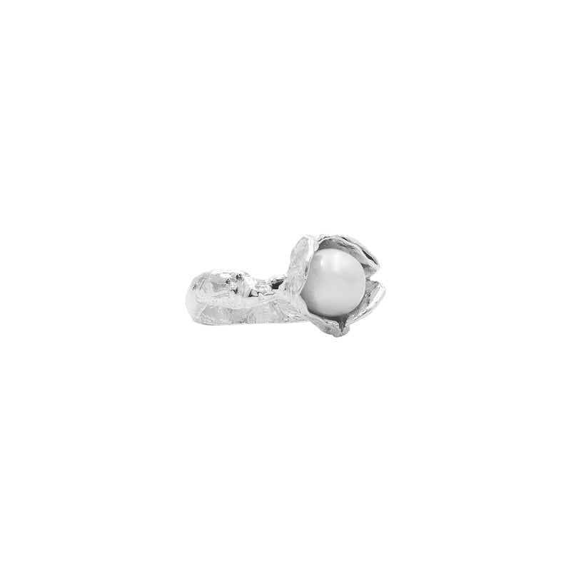 The Agapi Silver Ring w. Pearl