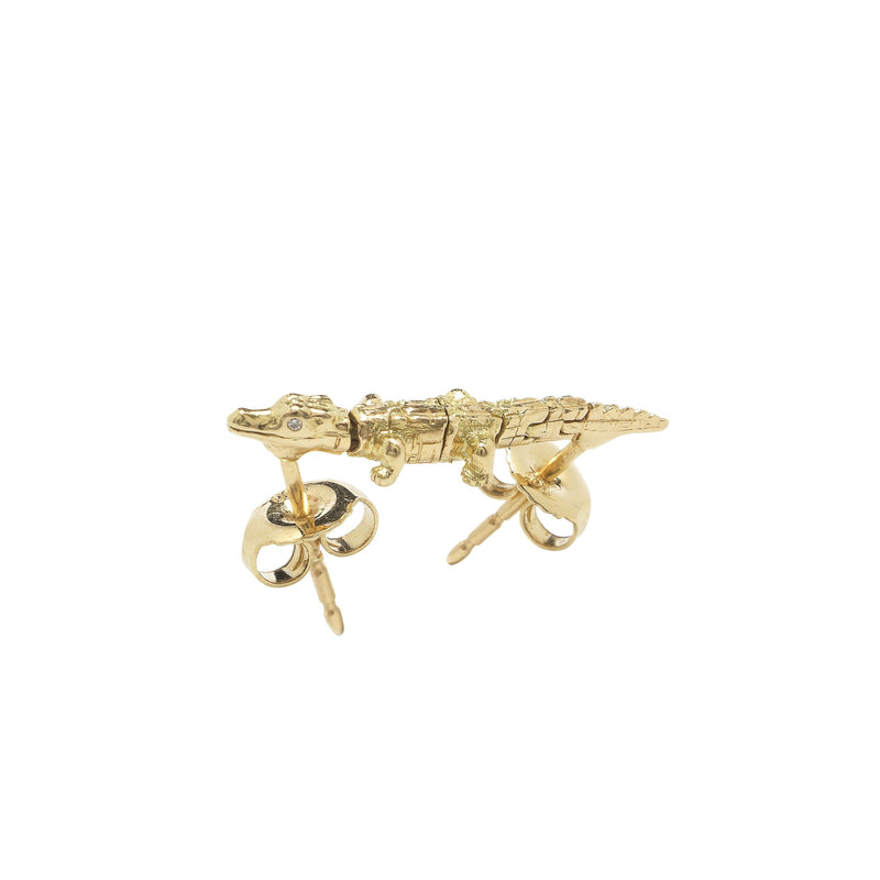 Alligator Convertible Earring with two pins