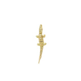 Alligator Convertible 18K Gold Earring