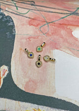 Amor 10K Gold Pendant w. Sapphire