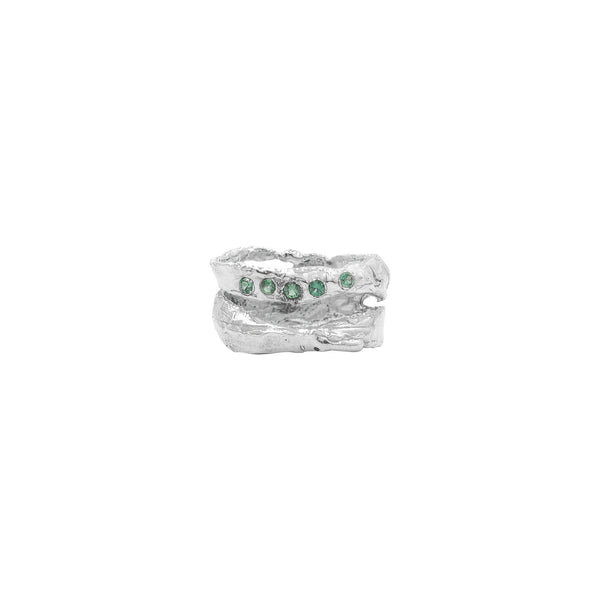 The Areti Silver Ring w. Lab-Grown Tourmaline