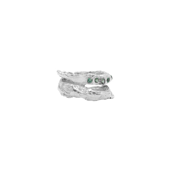 The Areti Silver Ring w. Lab-Grown Tourmaline